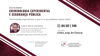 Criminologia Experimental o que é e o que podemos esperar dela [upl. by Ahtnammas]