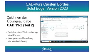 CADKurs für Solid Edge ab Version 2023 – Teil 192b [upl. by Anir]