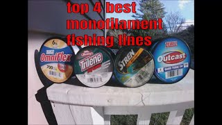 top 4 best monofilament fishing lines [upl. by Dorsy88]