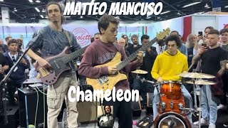 Matteo Mancuso plays Chameleon at NAMM Day Three 012724 [upl. by Yekcin]