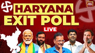 Haryana Exit Poll Live Haryana CVoter Exit Poll  Rajdeep Sardesai  Rahul Kanwal  India Today [upl. by Nooj]