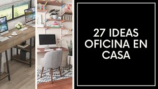 ideas de OFICINAS pequeñas  TIPS para hacer una oficina en CASA  MINI oficina en casa ✅ [upl. by Neiht]