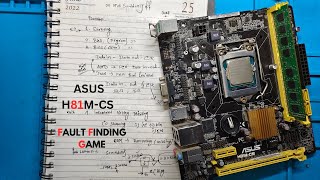 ASUS H81MCS  ON AND SUDDENLY OFF  FULL CONCEPT FOR DESKTOP AND LAPTOP MOTHERBOARDS asus onoff [upl. by Andreana]