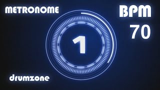 드럼존 메트로놈 70 BPM  Metronome  Click amp Voice  1 hour [upl. by Wester]