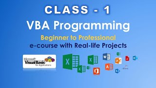 vba tutorial in hindi  vba tutorial for beginners with examples  Live class  1 [upl. by Ahsinehs146]