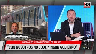 🗣 quotCon nosotros no jode ningún gobiernoquot  Omar Maturano apuntó contra Javier Milei [upl. by Schaefer788]