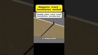 Magnetic track installation method [upl. by Arrac548]