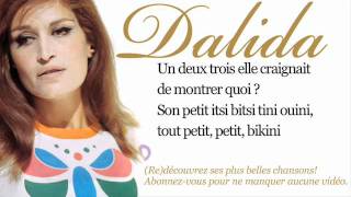 Dalida  Itsi bitsi petit bikini  Paroles Lyrics [upl. by Corbet]