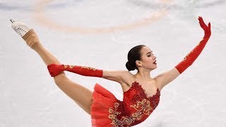 ALINA ZAGITOVA  Oly Team event FS ОИ 2018 командные соревнования  Комментарии американцев NBC [upl. by Odnolor]