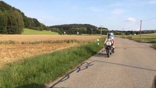 Kapelle Menzl Trommelbazi mit der BMW zur Brass Wiesn und dann Gäubodenfest Straubing [upl. by Darda858]