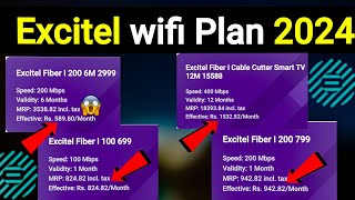 Excitel wifi Plan 2024  Excitel Broadband plan review  Excitel wifi fiber plan  excitel plan [upl. by Lucius]