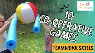 PLAY INSPIRATION  10 Cooperative Games for Kids Warm Up Games Teamwork and Communication Games [upl. by Erdnad]