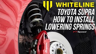 Whiteline Lowering Spring Install A90 Supra [upl. by Woodward]