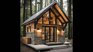 Natural Wood amp Stone House  Cozy Beauty In The Middle Of Nature [upl. by Joappa]