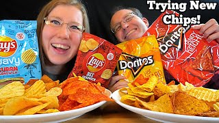 New Lays amp Doritos Chips Mukbang Review [upl. by Birkle]