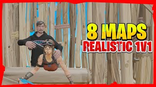 🎯🎯 BEST 8 REALISTIC 1v1 MAPS  realistic 1v1 map fortnite code 🎯🎯 [upl. by Etnahsa901]