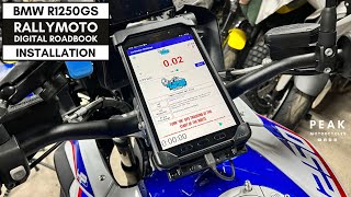 RallyMoto R1250GS Rally Preparation Digital Roadbook Installation 4K [upl. by Goldstein]