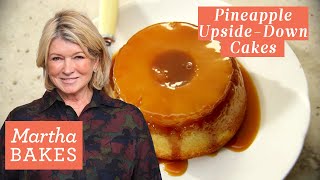 Martha Stewart’s Individual Pineapple UpsideDown Cakes  Martha Bakes Recipes  Martha Stewart [upl. by Gearhart]