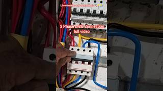 3 Phase MCB Connection full video shorts [upl. by Asiruam]