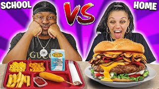 SCHOOL VS HOME FOOD CHALLENGE [upl. by Tanya912]