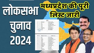 Loksabha election 2024 के लिए bjp ने Madhya pradesh की 15 सीटों पर घोषित किए नाम bjp ticket list [upl. by Diannne]