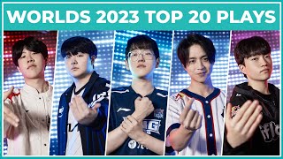 Top 20 Best Plays  Worlds 2023 Swiss Stage [upl. by Haela]