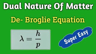 De  Broglie Equation  Structure Of Atom  Class 11th  JEE  NEET  Shravan Sir Chemistry [upl. by Orabelle]