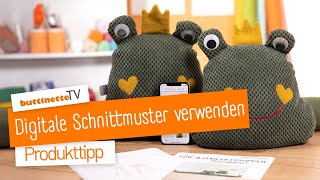 Produkttipp Digitale Schnittmuster verwenden  buttinette TV DIY [upl. by Steep308]