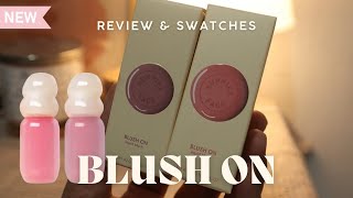 Sunnies face blush on  review amp swatches sunniesface [upl. by Eiddet923]