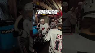 POV Enter the tunnel walk with Omaha Hockey CollegeHockey Omaha Nebraska [upl. by Memberg]