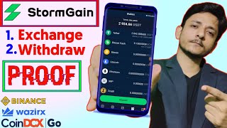 Stormgain Withdrawal Proof 🔥 Stormgain Mining Withdrawal  How to Withdraw From Stormgain  Mine [upl. by Nabi]