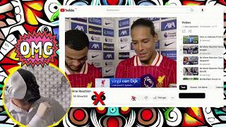 Virgil van Dijk Cody Gakpo Post Match Interview Liverpool 2 vs 1 Brighton 02112024 [upl. by Varian]