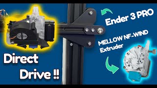 Direct Drive Ender 3 PRO with Mellow BMG Wind extruder [upl. by Attenev]