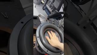 The coil is burnt and stuck subwoofer audio shorts [upl. by Yenaffit]