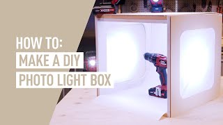 How to make a photography light box  EASY DIY [upl. by Tower]