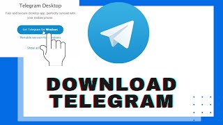 How to Download Telegram App on PC Download Telegram on DesktopPC [upl. by Enyr232]