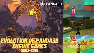 Evolution of Panda3D Engine Games 20032019 [upl. by Annua319]