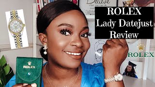 ROLEX LADY DATEJUST 28 Review amp Unboxing Pricing Model Size [upl. by Goerke]