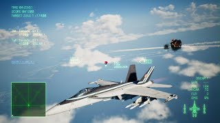 Ace Combat 7 FA18ETGM Battle Royale Match [upl. by Merril874]