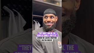 LeBron after Dalton Knechts 37point game 🗣️ via mctenX [upl. by Wil]