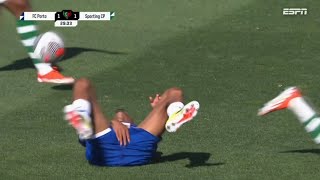 Wenderson Galeno Soccer Nutshot Portugal Porto vs Sporting 26052024 Kick in the nuts [upl. by Chouest]