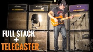 Cheapest Telecaster through a Vintage Marshall Full Stack [upl. by Beaston]