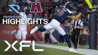 XFL  Houston Roughnecks vs Arlington Renegades Highlights [upl. by Zoes]