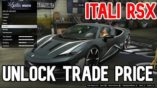 Gta 5 itali RSX Trade Price How To Return Moodymann  Itali RSX Customization [upl. by Lobell]