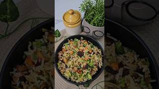 Mushroom Fried Rice  Fast amp Flavorful Fried Rice Recipe  Restaurant Style friedrice ytshorts [upl. by Rida]