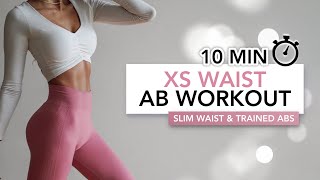 10 MIN XS WAIST WORKOUT  Slim Waist amp Trained Abs  Eylem Abaci [upl. by Marcie]