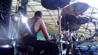 SLAYER DRUM CAM FOOTAGE SEASONS IN THE ABYSS  SOUNDWAVE FESTIVAL 13 [upl. by Xel168]