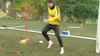 Subasic  Stekelenburg ▶ goalkeeper training with a tennis ball [upl. by Ylas]