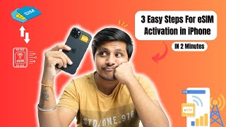 Jio eSIM Activation at Home in 2 Minutes  eSIM JIO Activation  3 EASY Steps for Any iPhone 2024 [upl. by Dranel491]