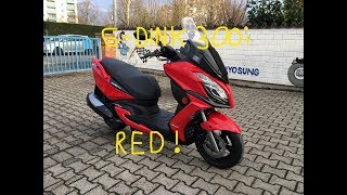 Kymco GDink 300i ABS 2018  Gloss Red Walkaround Details [upl. by Nowad]